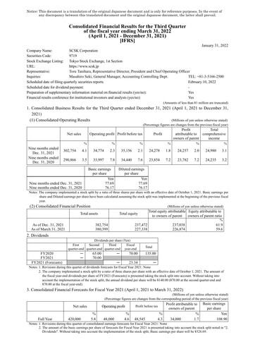 Thumbnail SCSK Corporation
 Quarterly Report 2021-q3