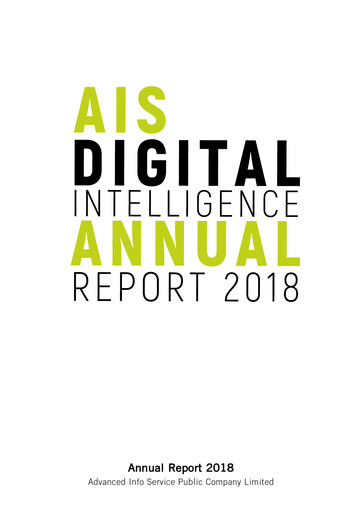 Miniature Advanced Info Service (AIS) Rapport annuel 2018
