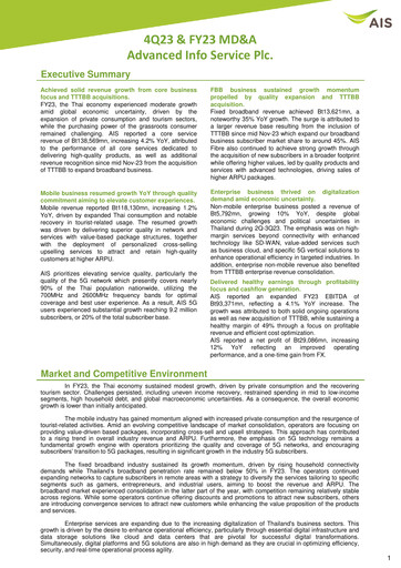 Thumbnail Advanced Info Service (AIS) Quarterly Report 2023-q4