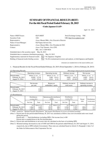 Thumbnail GLP J-REIT Financial Statement fy2014