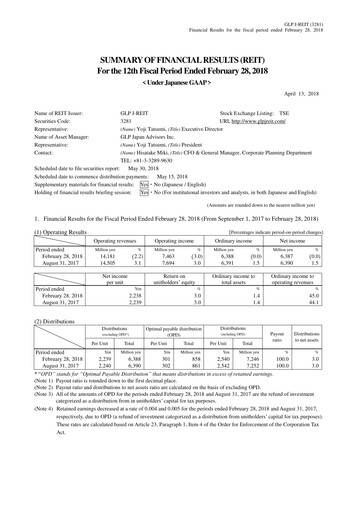 Thumbnail GLP J-REIT Financial Statement fy2017