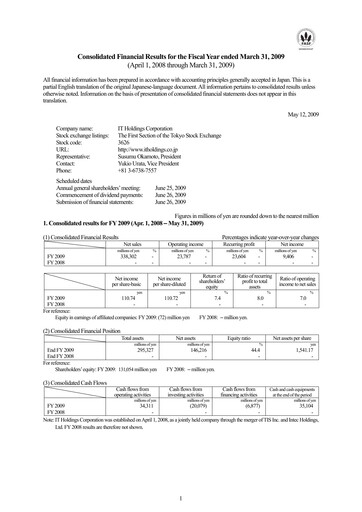 Thumbnail TIS
 Financial Statement fy2009