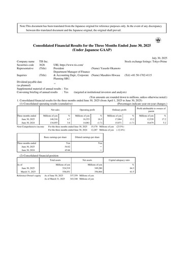 Thumbnail TIS
 Quarterly Report 2026-q1