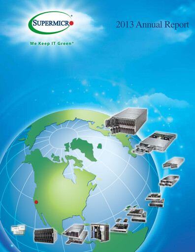 Thumbnail Supermicro Annual Report 2013