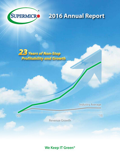 Thumbnail Supermicro Annual Report 2016