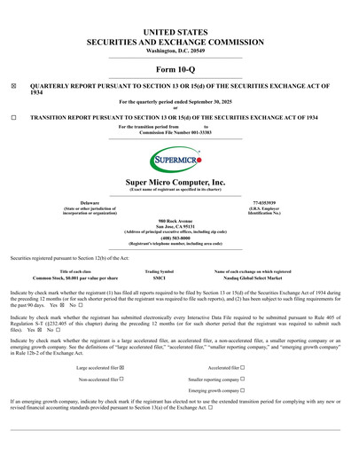 Thumbnail Supermicro Quarterly Report 2026-q1