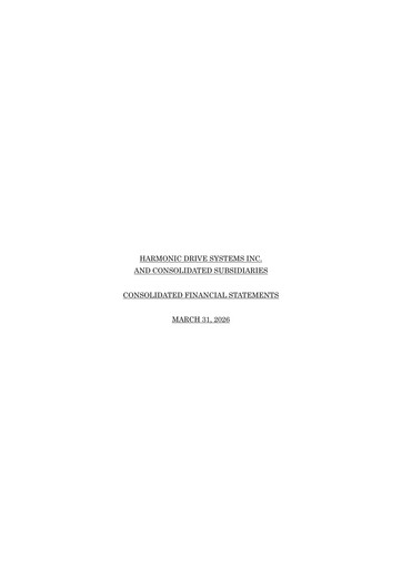 Vorschaubild Harmonic Drive Systems
 Finanzmitteilung fy2026