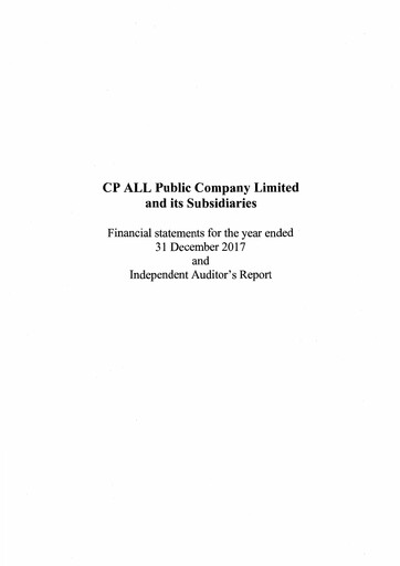Vorschaubild CP All
 Finanzmitteilung 2017