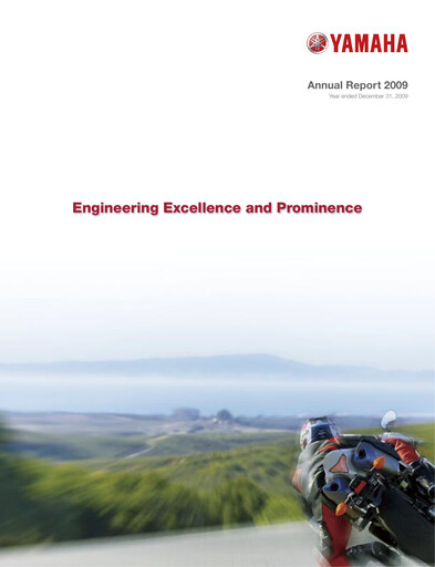 Miniature Yamaha Motor Rapport annuel 2009