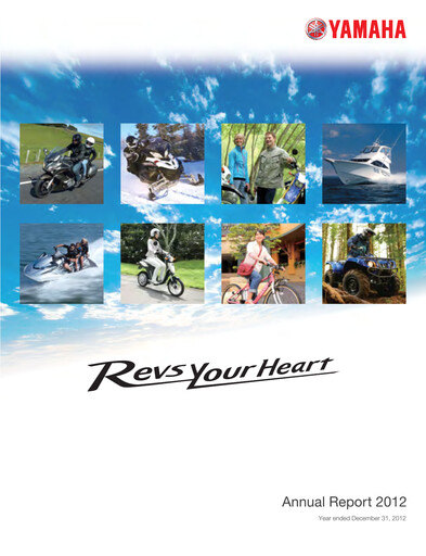 Miniature Yamaha Motor Rapport annuel 2012