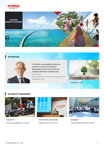 Miniature Yamaha Motor Rapport de durabilité 2018