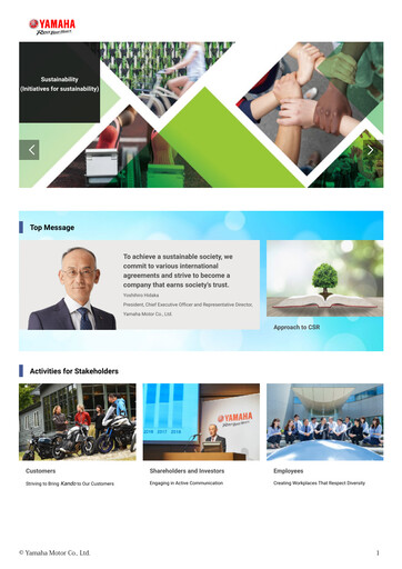 Miniature Yamaha Motor Rapport de durabilité 2019