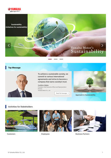 Miniature Yamaha Motor Rapport de durabilité 2021