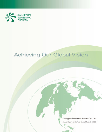 Miniature Sumitomo Pharma
 Rapport annuel 2009