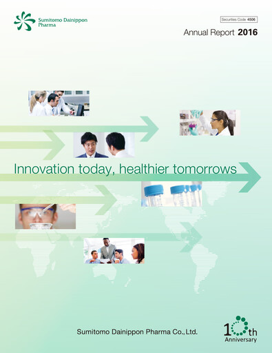 Miniature Sumitomo Pharma
 Rapport annuel 2016