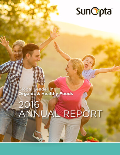 Thumbnail SunOpta Annual Report 2016
