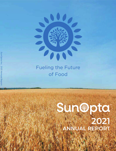 Thumbnail SunOpta Annual Report 2021