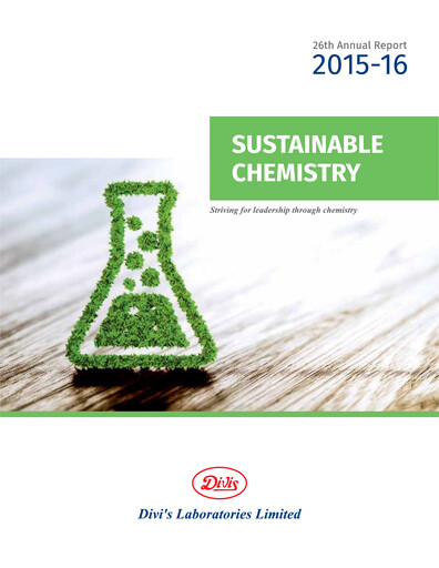 Vorschaubild Divis Laboratories Jahresbericht 2015-2016