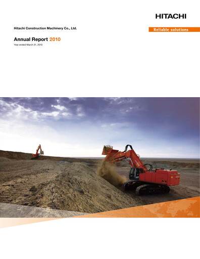 Thumbnail Hitachi Construction Machinery Annual Report 2010