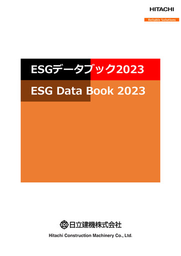 Thumbnail Hitachi Construction Machinery ESG Report 2023