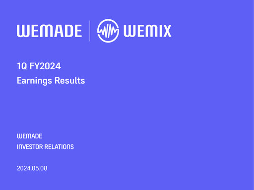 Vorschaubild Wemade Quartalsbericht 2024-q1