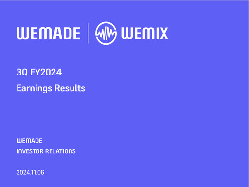 Vorschaubild Wemade Quartalsbericht 2024-q3