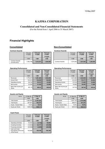 Thumbnail Kajima
 Financial Statement fy2006