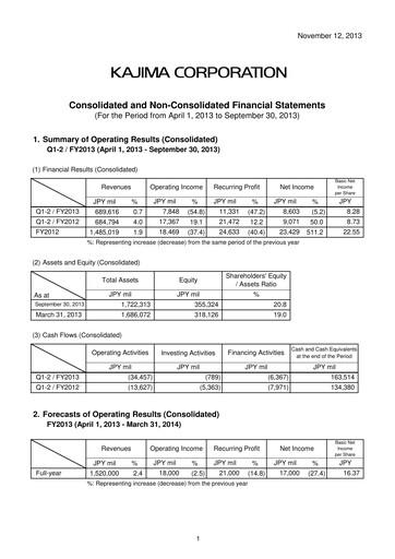 Thumbnail Kajima
 Quarterly Report 2013-q2