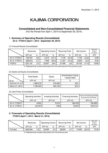Thumbnail Kajima
 Quarterly Report 2014-q2