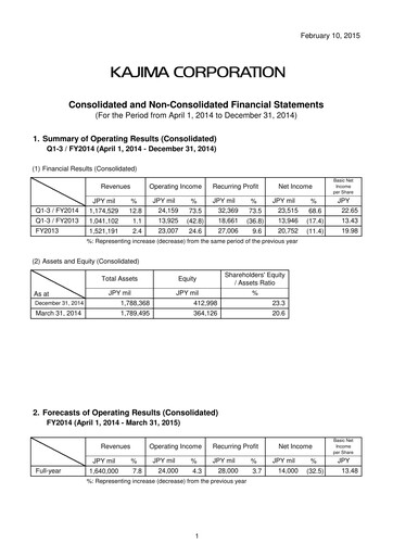 Thumbnail Kajima
 Quarterly Report 2014-q3