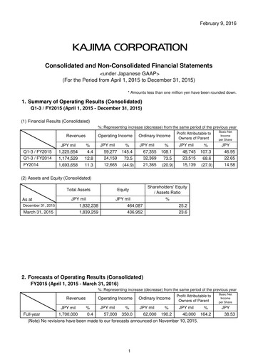 Thumbnail Kajima
 Quarterly Report 2015-q3