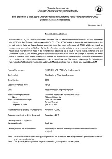 Thumbnail Acom
 Half-year Report fy2020-h1