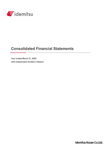 Thumbnail Idemitsu Kosan
 Financial Statement fy2024