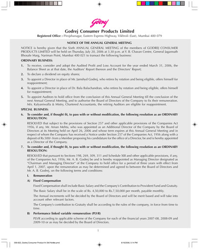 Thumbnail Godrej Annual Report 2005-2006