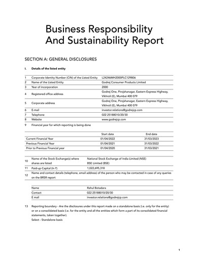 Thumbnail Godrej ESG Report 2022-2023