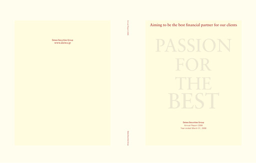 Vorschaubild Daiwa Securities Group

 Jahresbericht 2006