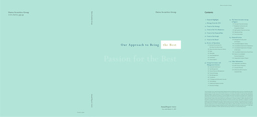 Vorschaubild Daiwa Securities Group

 Jahresbericht 2007