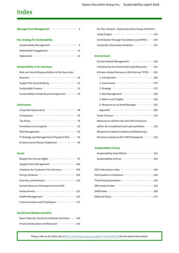 Vorschaubild Daiwa Securities Group

 Nachhaltigkeitsbericht 2024