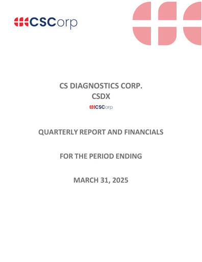 Thumbnail CS Diagnostics Quarterly Report 2025-q1
