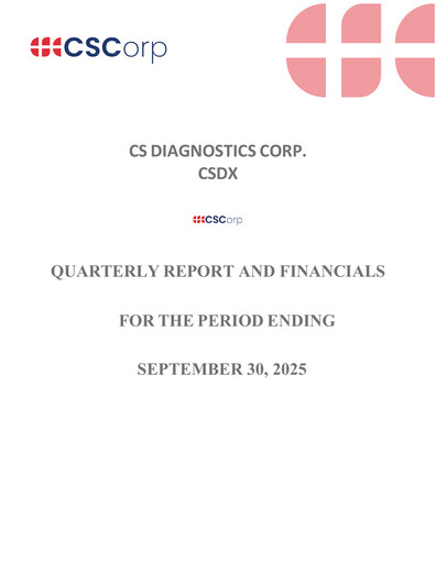Thumbnail CS Diagnostics Quarterly Report 2025-q3