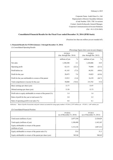 Thumbnail AGC Financial Statement 2014
