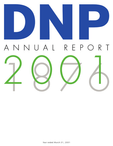 Miniature Dai Nippon Printing Rapport annuel 2001