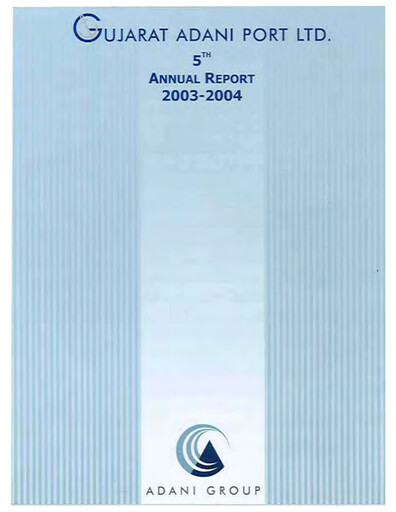 Thumbnail Adani Ports & SEZ Annual Report 2003-2004