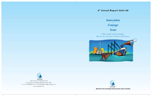 Thumbnail Adani Ports & SEZ Annual Report 2007-2008