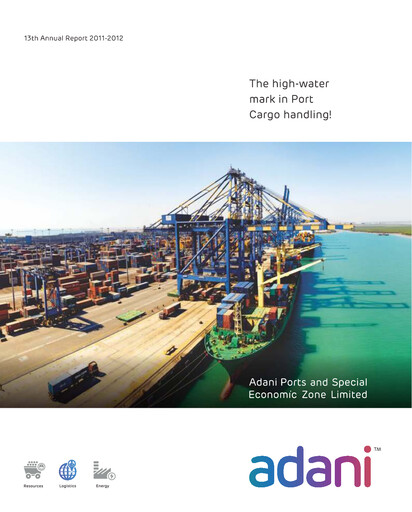 Thumbnail Adani Ports & SEZ Annual Report 2011-2012