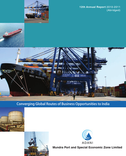Miniature Adani Ports & SEZ Rapport annuel 2011