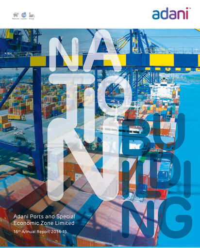 Miniature Adani Ports & SEZ Rapport annuel 2015