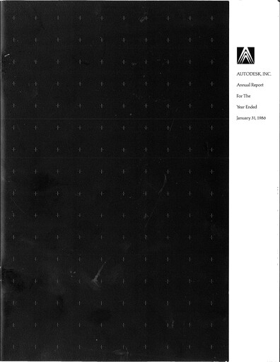 Thumbnail Autodesk Annual Report 1986