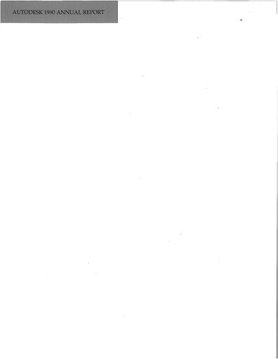 Thumbnail Autodesk Annual Report 1990