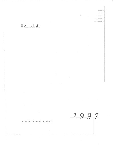 Thumbnail Autodesk Annual Report 1997